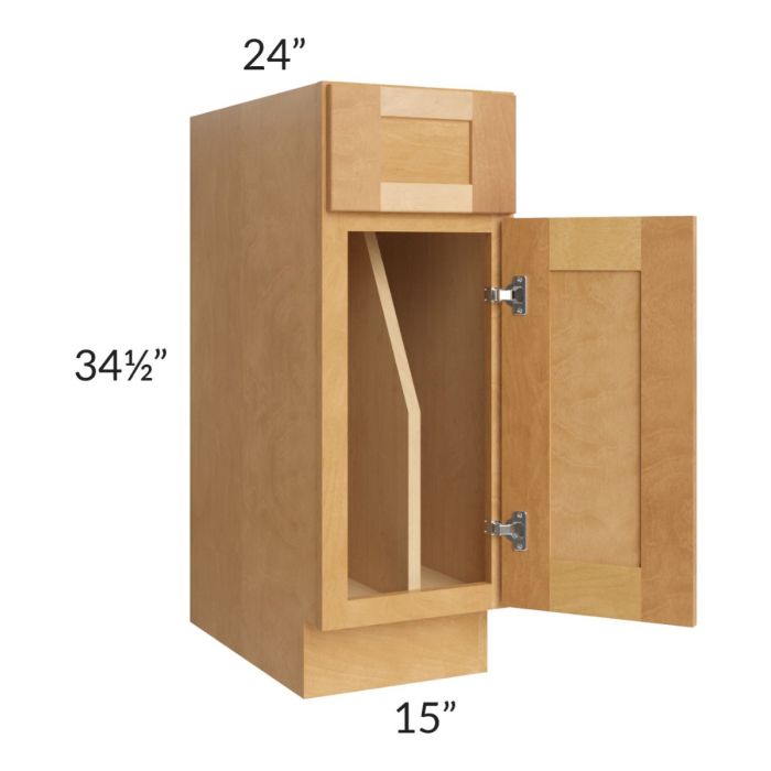 Madison Honey Shaker 12" Tray Divider Base Cabinet
