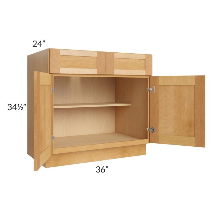 Madison Honey Shaker 36" Base Cabinet