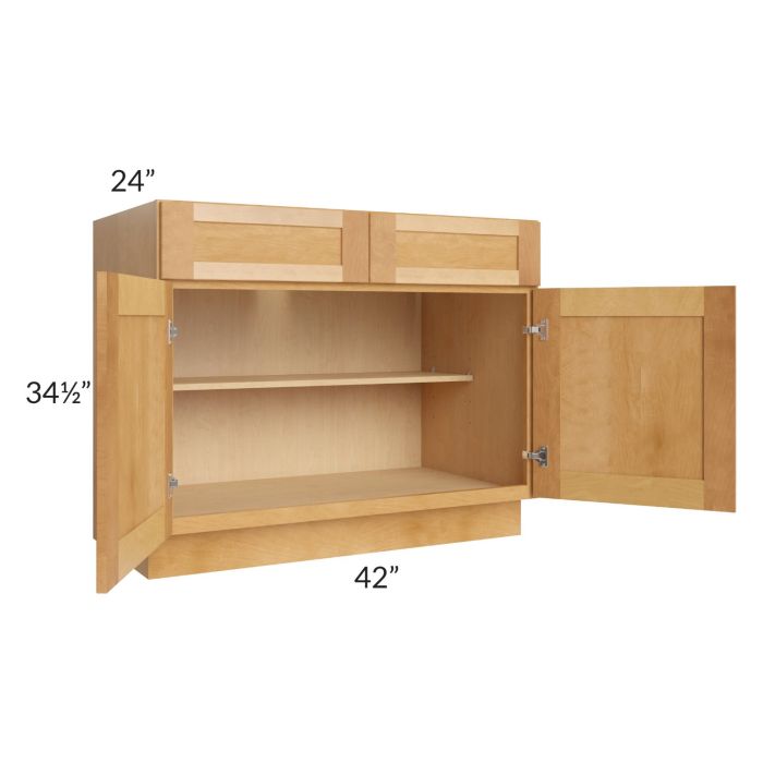 Madison Honey Shaker 42" Base Cabinet