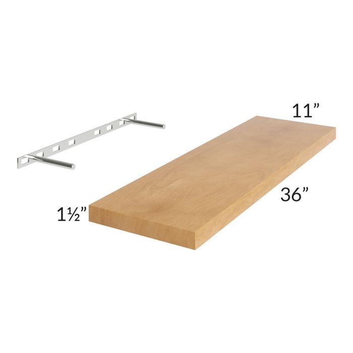 Madison Honey Shaker 36" Floating Shelf