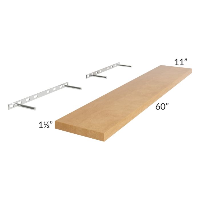 Madison Honey Shaker 60" Floating Shelf