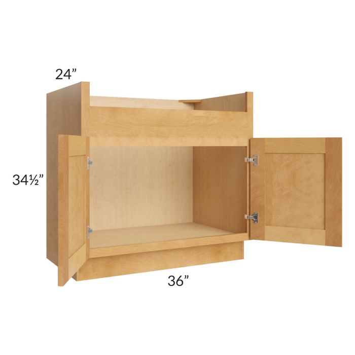 Madison Honey Shaker 36" Farm Sink Base Cabinet