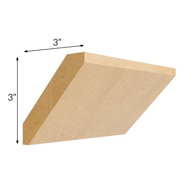 Madison Honey Shaker Large Angle Crown Molding
