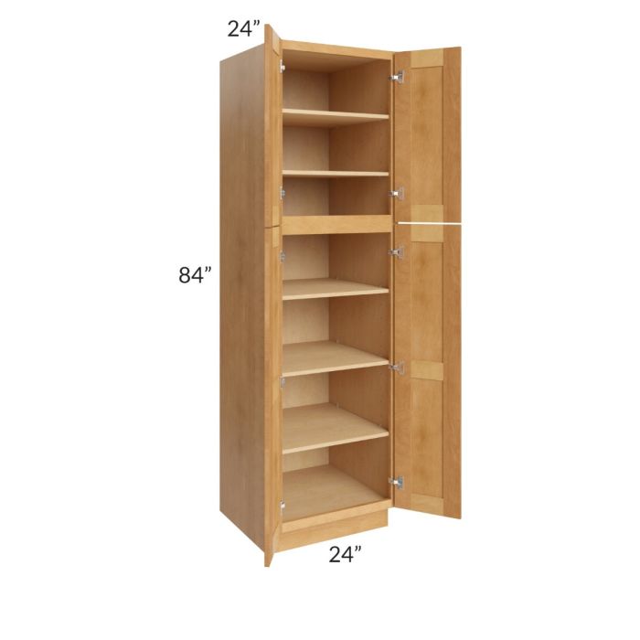 Madison Honey Shaker 24x84x24 Wall Pantry Cabinet