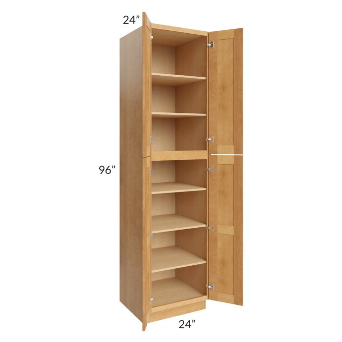 Madison Honey Shaker 24x96x24 Wall Pantry Cabinet