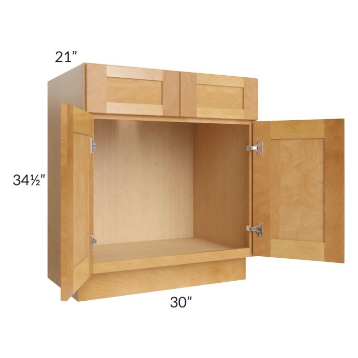 Madison Honey Shaker 30" Vanity Base Cabinet