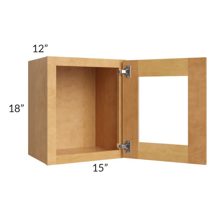 Madison Honey Shaker 15x18 Decorative Wall Cabinet