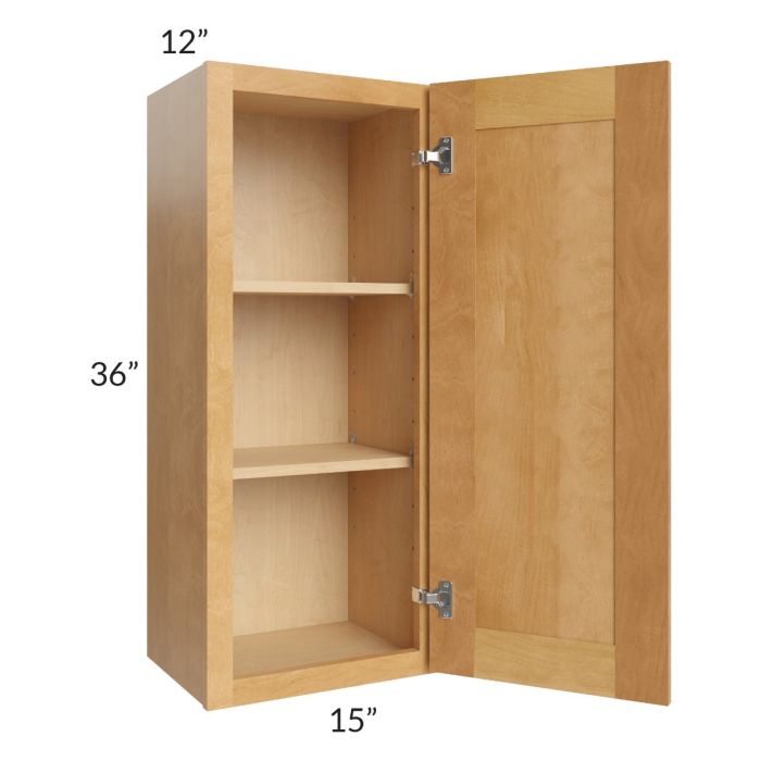 Madison Honey Shaker 15x36 Wall Cabinet