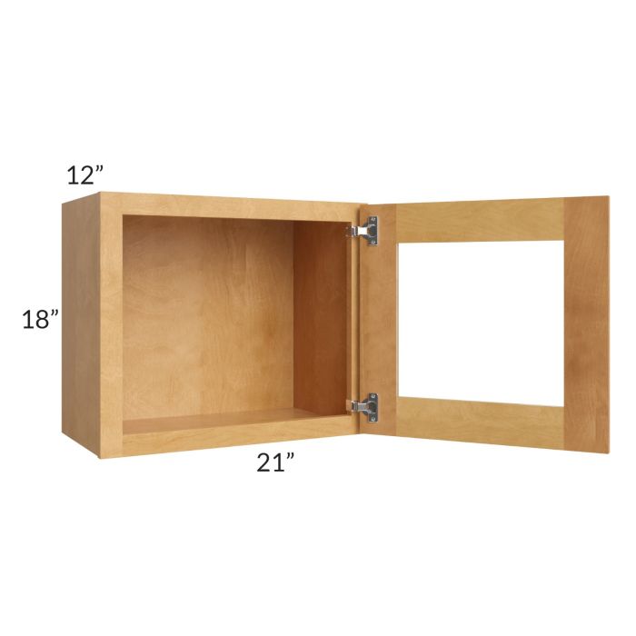 Madison Honey Shaker 21x18 Decorative Wall Cabinet