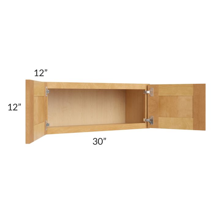 Madison Honey Shaker 30x12 Wall Cabinet