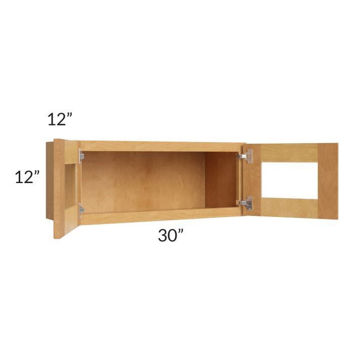 Madison Honey Shaker 30x12 Decorative Wall Cabinet