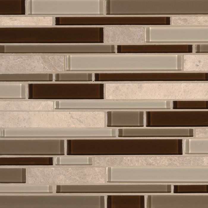 Sienna Interlocking 8mm Glass Tile