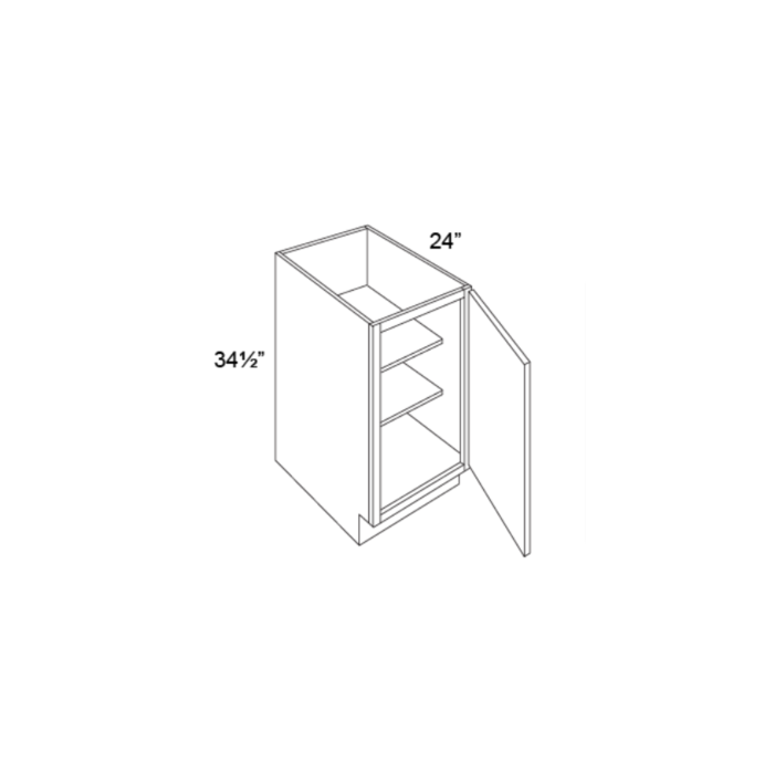 Vienna 12" Full Height Door Vanity Base Cabinet