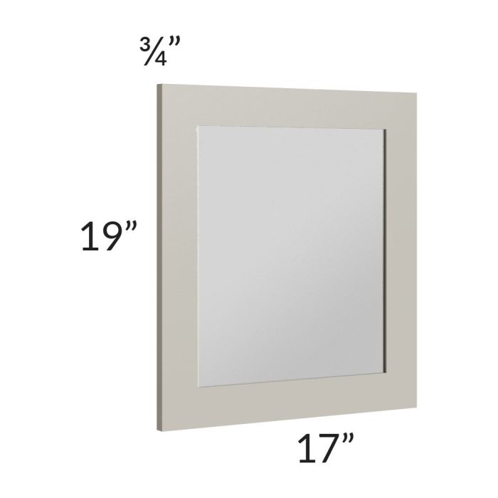 Stratton Light Grey Shaker 17x19 Mirror