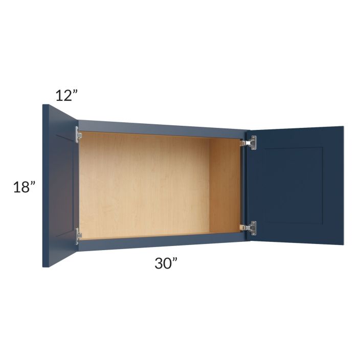 Madison Navy Shaker 30x18 Wall Cabinet