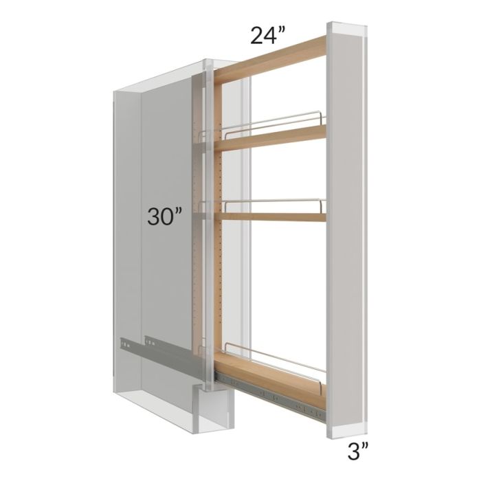 3" Spice Pull Out (Filler Not Included)