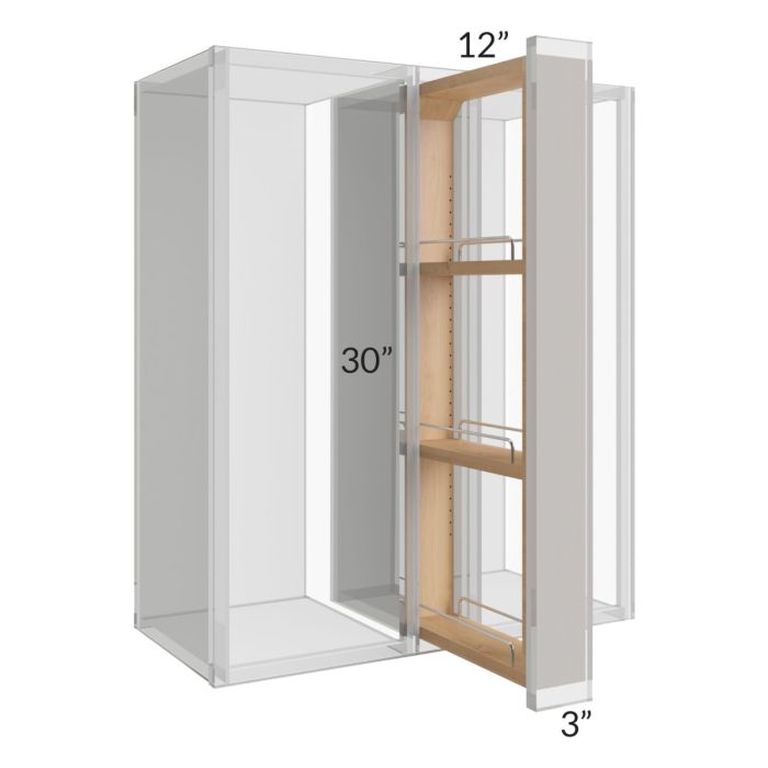 Tuscan Oyster 3x30 Wall Spice Pull Out 