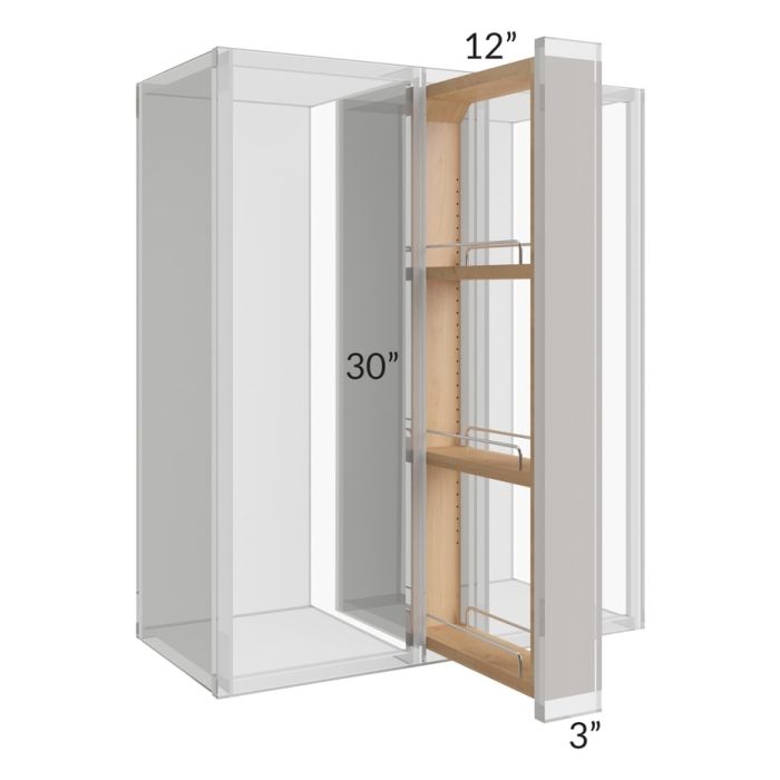 Tuscan Kona Brown 3x30 Wall Spice Pull Out 