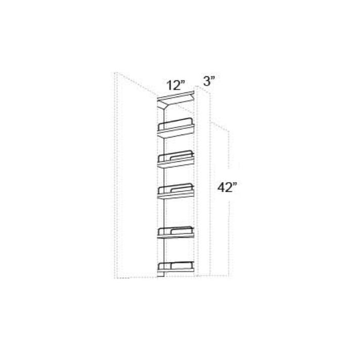 3x42 Wall Spice Pull Out 