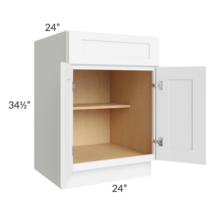 Royal White Shaker 24" Base Cabinet