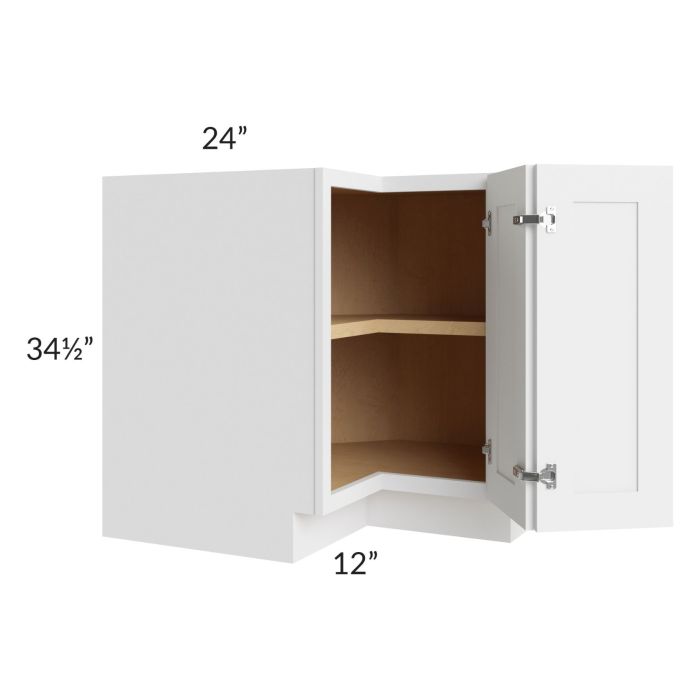 Brilliant White Shaker 36" Corner Base Cabinet