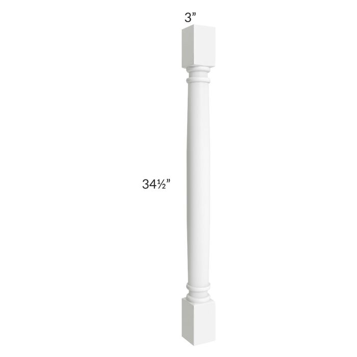Brilliant White Shaker Classic Decorative Leg