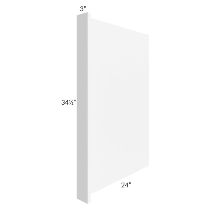 Brilliant White Shaker Appliance End Panel