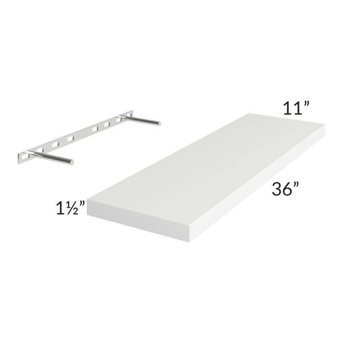 Brilliant White Shaker 36" Floating Shelf