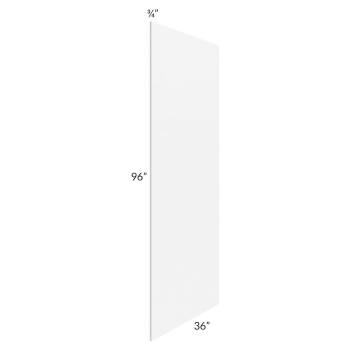 Brilliant White Shaker 36x96 Finished Panel (3/4" Thick)