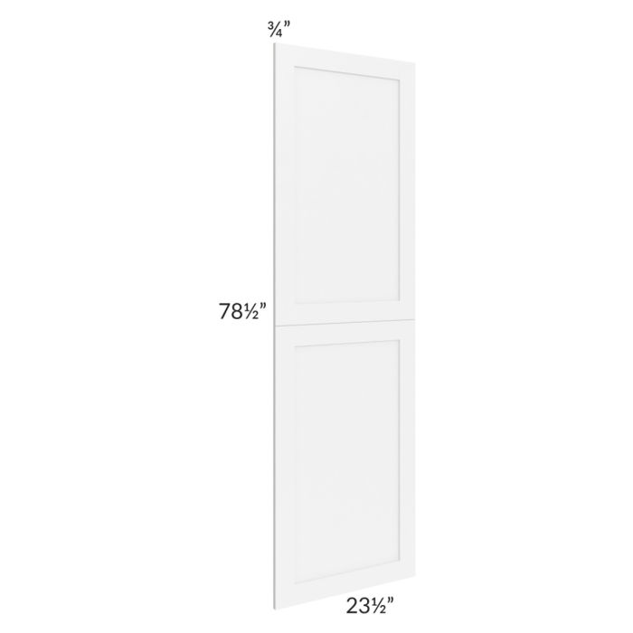 Brilliant White Shaker 24x84 Tall Decorative Door Set
