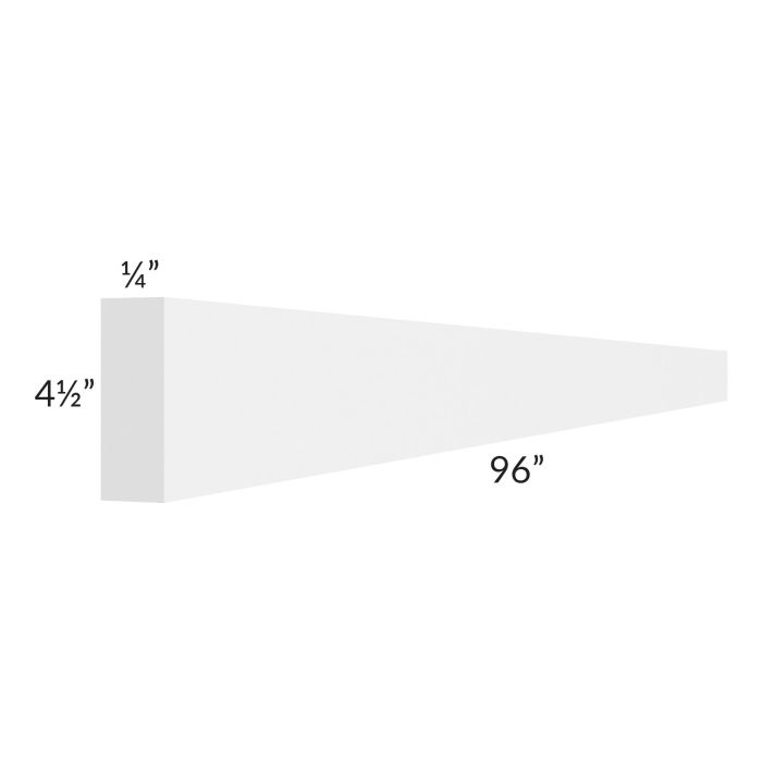 Brilliant White Shaker 96" Toe Kick