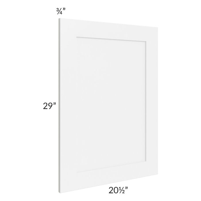 Brilliant White Shaker Vanity Decorative End Panel