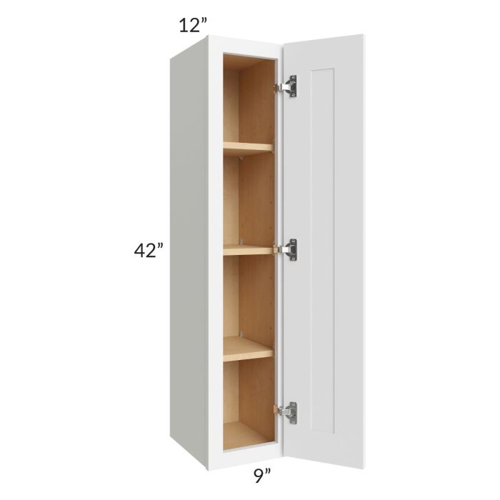Brilliant White Shaker 09x42 Wall Cabinet