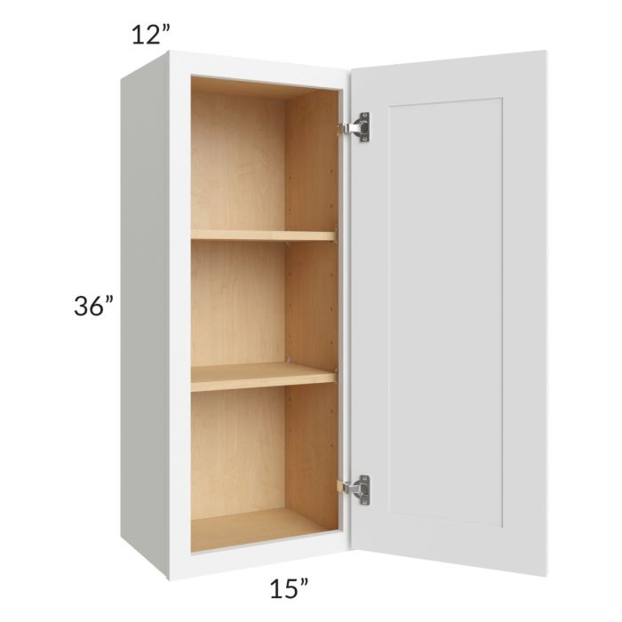 Brilliant White Shaker 15x36 Wall Cabinet