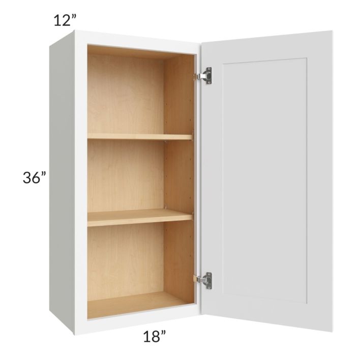 Brilliant White Shaker 18x36 Wall Cabinet