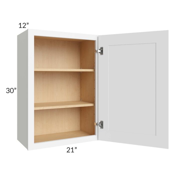 Royal White Shaker 21x30 Wall Cabinet