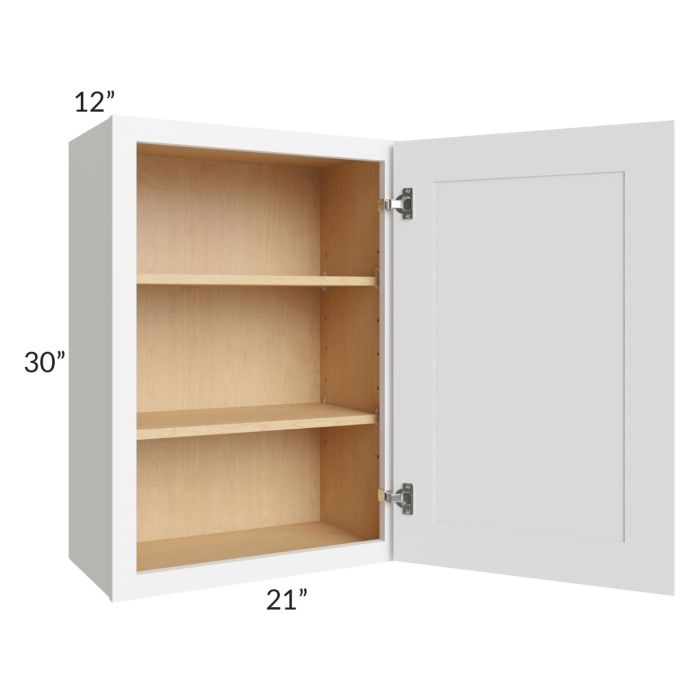 Brilliant White Shaker 21x30 Wall Cabinet