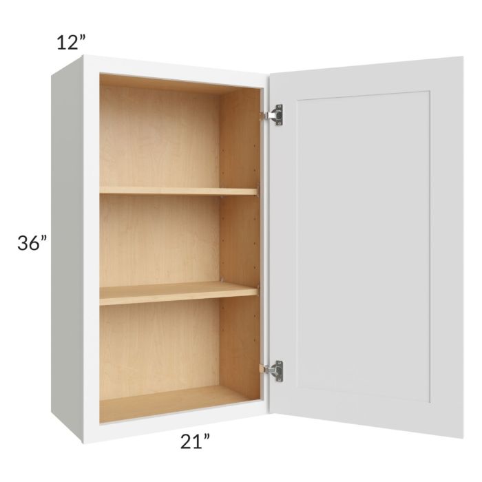 Brilliant White Shaker 21x36 Wall Cabinet