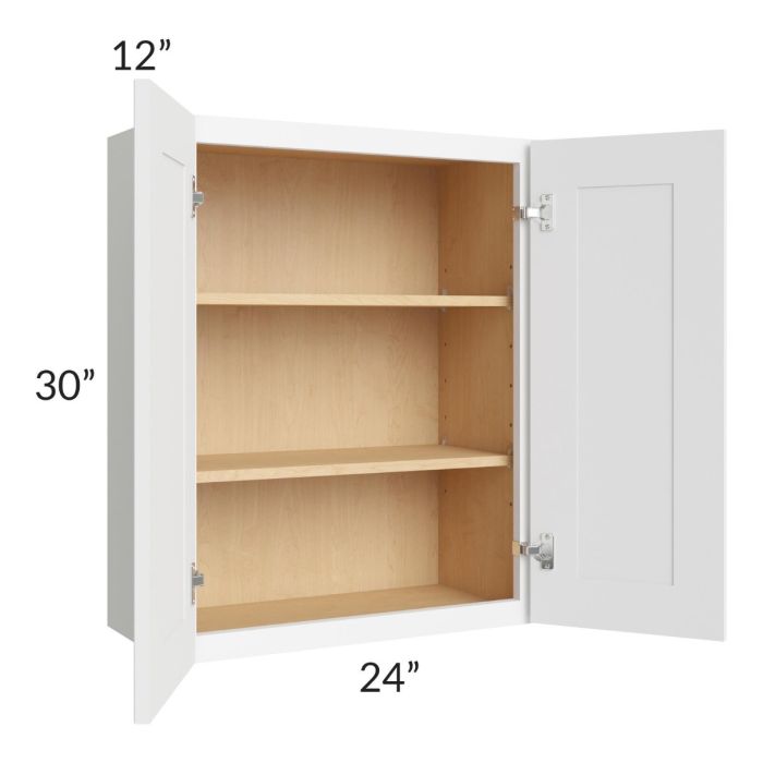 Royal White Shaker 24x30 Wall Cabinet
