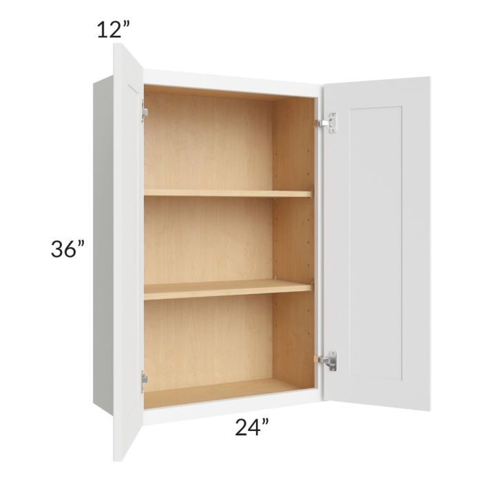 Royal White Shaker 24x36 Wall Cabinet