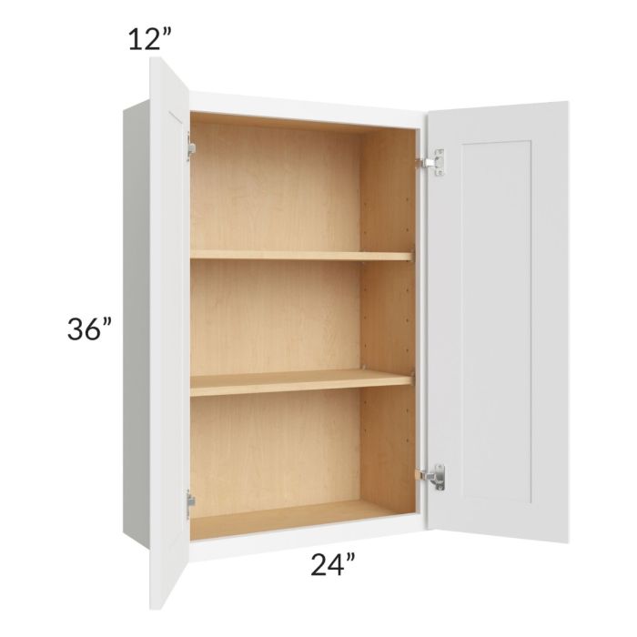 Brilliant White Shaker 24x36 Wall Cabinet