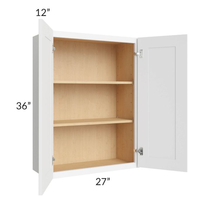 Royal White Shaker 27x36 Wall Cabinet