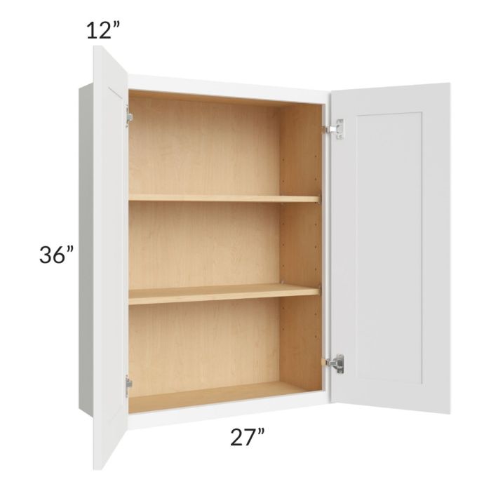 Brilliant White Shaker 27x36 Wall Cabinet