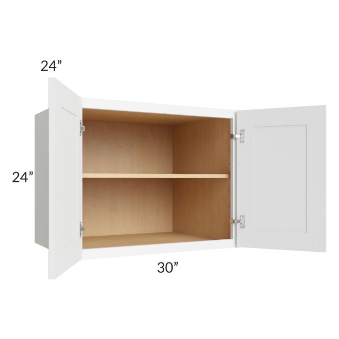Brilliant White Shaker 30x24x24 Wall Cabinet