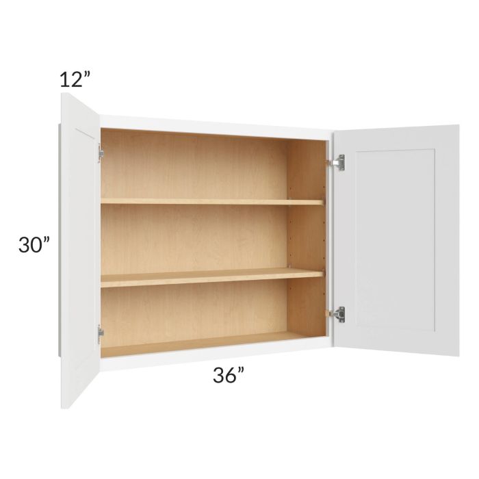 Royal White Shaker 36x30 Wall Cabinet