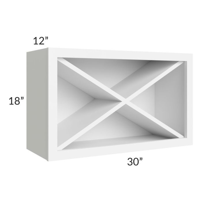Brilliant White Shaker Wall X-Wine Rack Kit