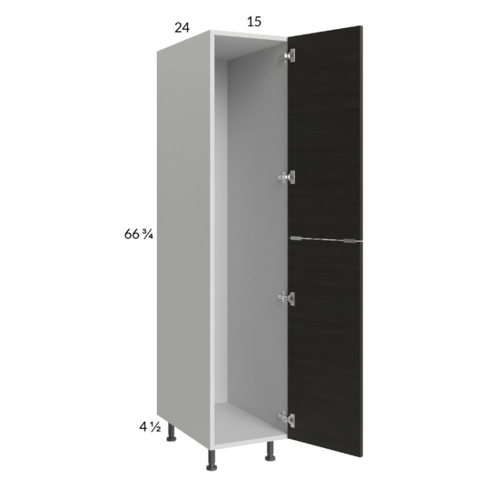 Euro Cafe 15x71-1/4 Open Utility Cabinet with 1 Door