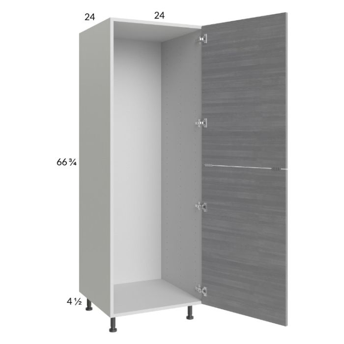 Euro Grey 24x71-1/4 Open Utility Cabinet with 1 Door