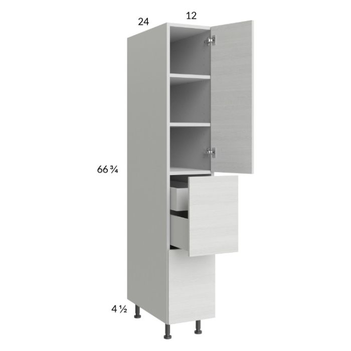 Euro White Grain 12x71-1/4 Utility Cabinet with 1 Door