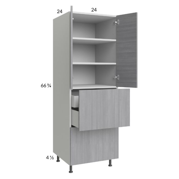 Euro Grey 24x71-1/4 Utility Cabinet with 2 Doors